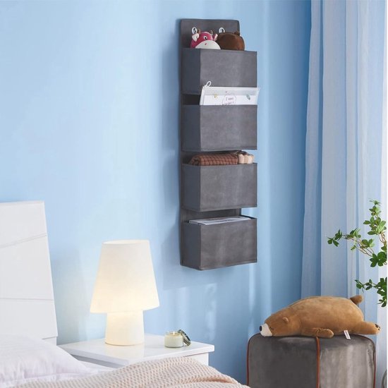 Hangende Organizer - met 4 vakken, hangende opslag voor de deur, voor