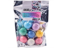 Create It Bruisballen - 8 Stuks - Bruisbal Voor In Bad - Bruisbal Voor Kinderen - 8 Bruisballen voor Meisjes - Bruisballen Met Vrolijke Kleuren - In Bad Gaan Wordt Een Feestje Met Deze Bruisballen
