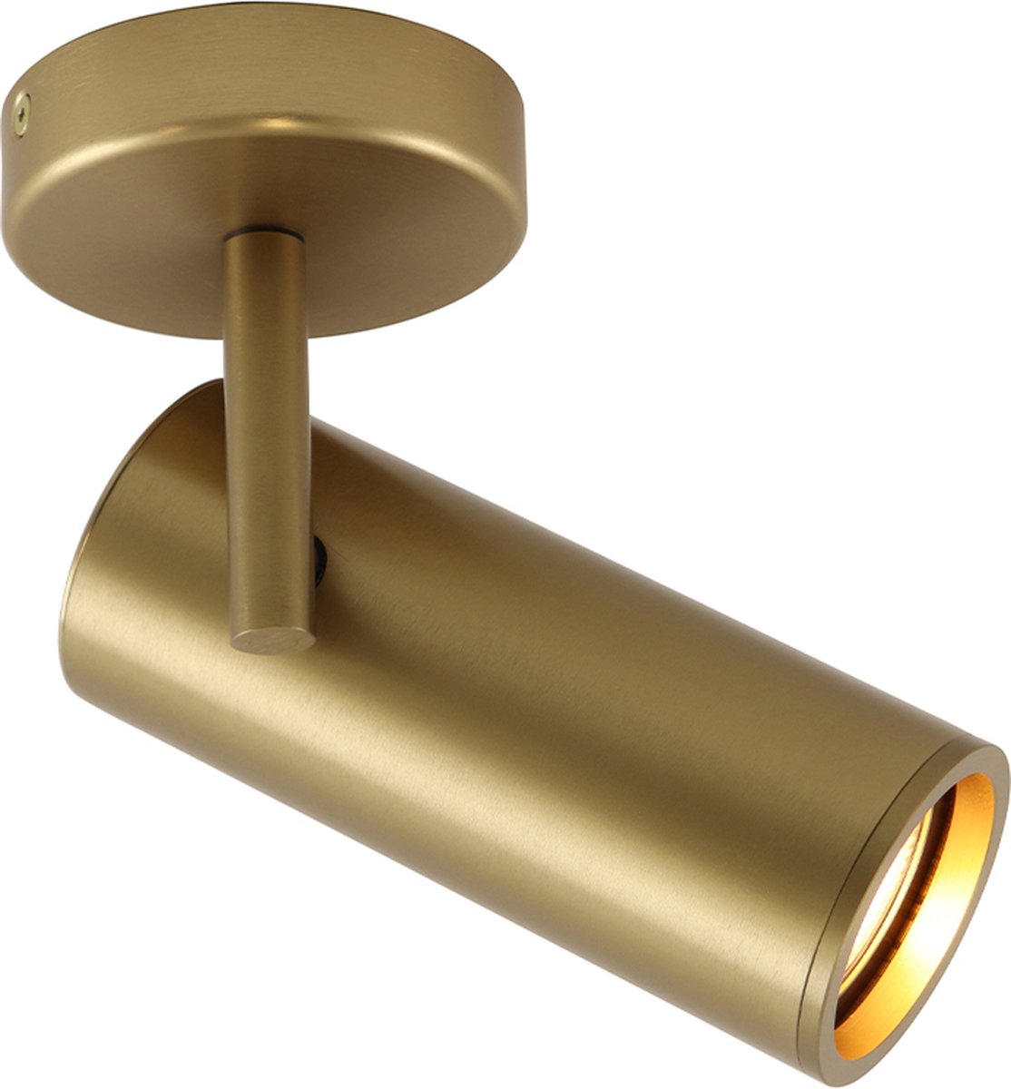 Olucia - NADI - Plafondlamp - Messing - Vorm: Cilinder
