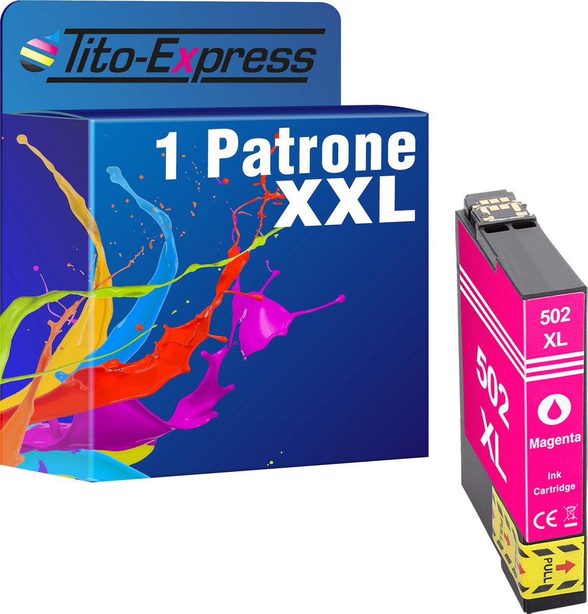 PlatinumSerie 1x inkt cartridge alternatief voor Epson Epson 502 XL 502XL Expression Home XP- 2860 2865 2880 2885 5100 5105 5115 5150 5155