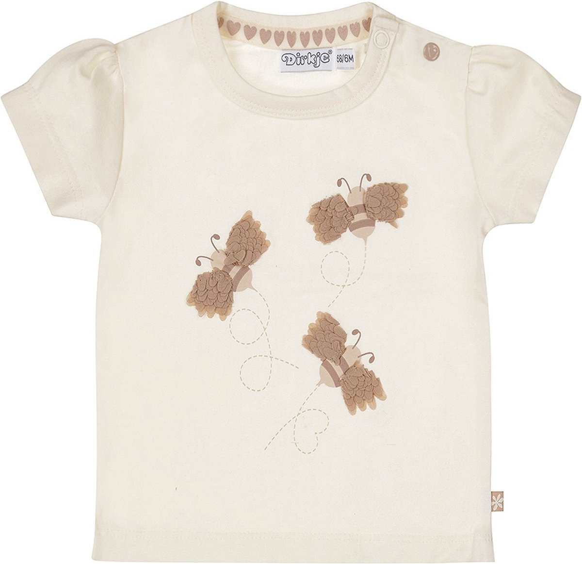 Dirkje Meisjes T-shirt - Off white
