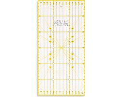 Elan Patchwork Liniaal 30cm x 15cm, Acryl Metrische Liniaal, Patchwork Liniaal, Quilt Liniaal, Kleermakers Liniaal, Snijliniaal, Stoffen Liniaal, Quiltaccessoires, Patchwork Vierkant