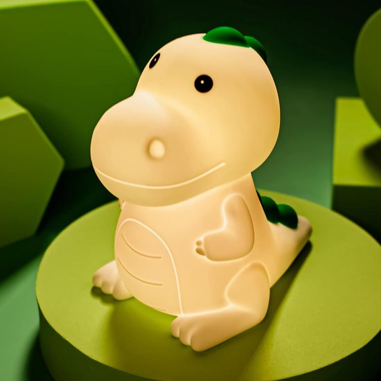 KCVV Dinosaurus Nachtlampje-Siliconen nachtlampje-7 kleuren nachtlampje-Dimbaar-Warm licht nachtlampje-kinderen en baby's-LED-oplaadbaar nachtlampje van KCVV — afbeelding 5