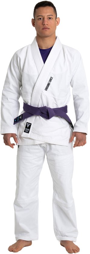 Combinaison JJB Ground Force Basic V2 - Wit A2