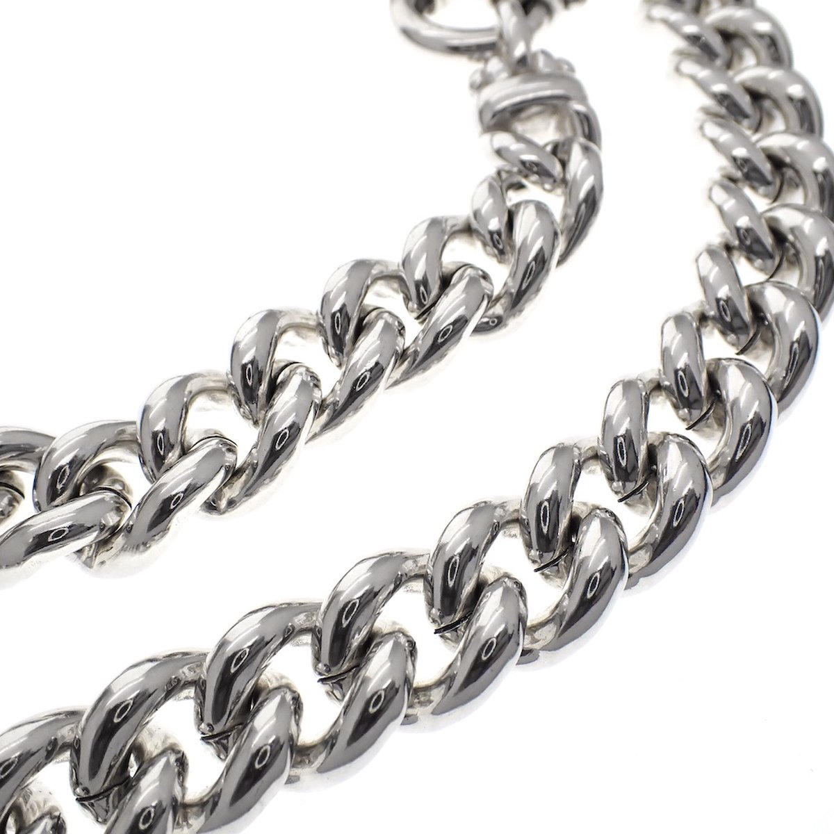 Zilver gourmet ketting 1012620 - 46 CM