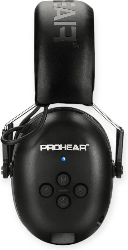 Oorkappen PROHEAR gehoorbescherming - oorbeschermers met BLUETOOTH - AUX - Bellen- OPLAADBAAR oorkappen - gehoorbescherming - Ergonomisch - Orthopedisch
