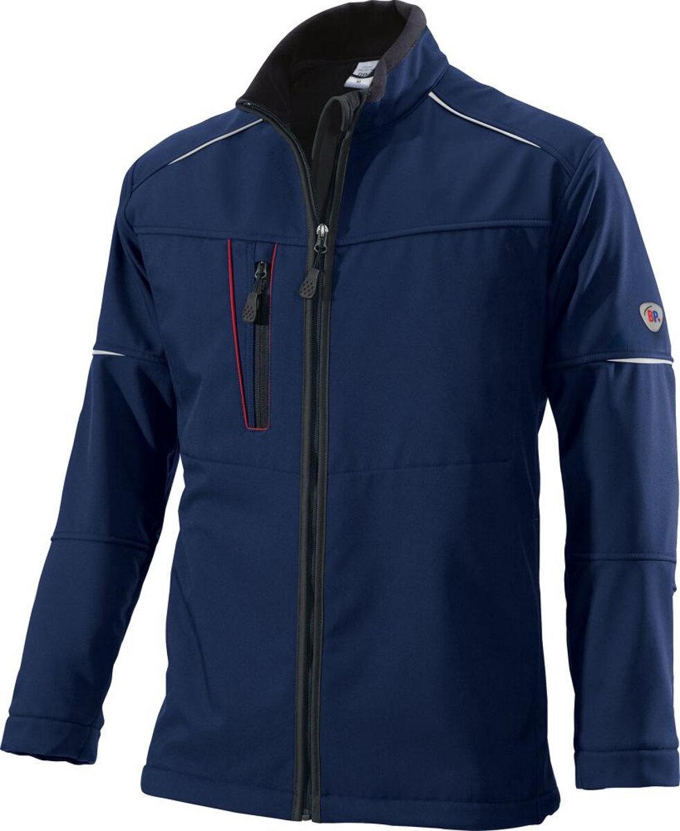 BP® - Softshell Jas 1868 572 - Waterafstotend & Ademend - Maat XL - Middernachtblauw