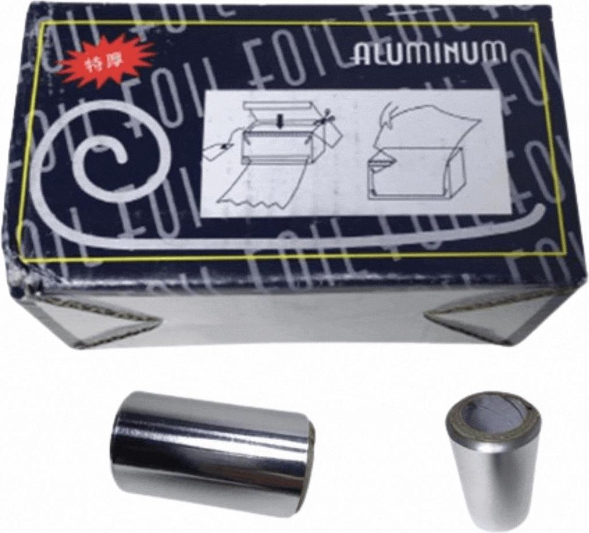 Kappersfolie/Aluminium rol / Kapper folie/Aluminiumfolie