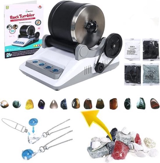 Polijstmachine Voor Sieraden 60W - Roterende Tumbler Met 5 Snelheden