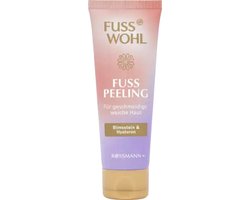 Fusswohl Voetpeeling - Puimsteen & Hyaluronzuur Voetscrub | 75ml | Vegan Formule - Bloemige Geur voor Zachte Voeten