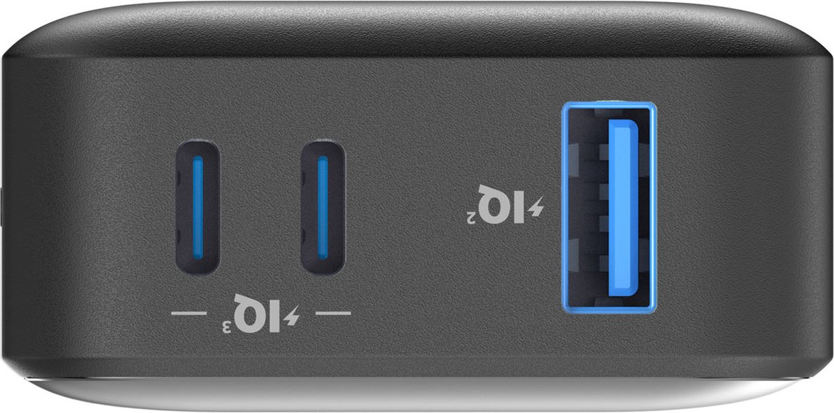 Anker Powerbank 533 10.000mAh 3 Poorten Zwart - afbeelding 3