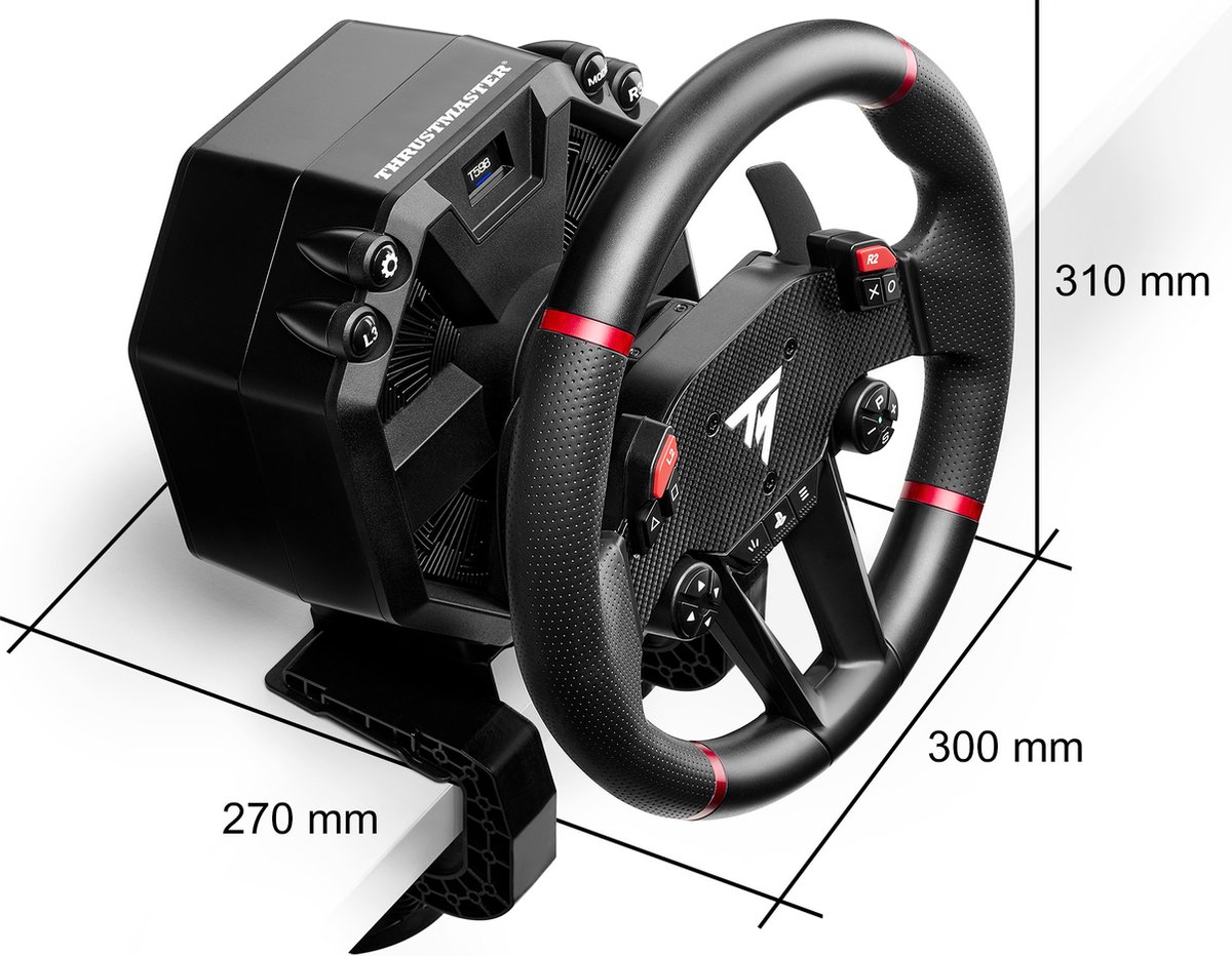 Thrustmaster T598-P – Racestuur en Pedalen – Direct Axial Drive 10 Nm Force Feedback – Voor PS5, PS4, PC - Geschikt voor Forza Horizon 6 (PC) — cadeau in Games, Films & Muziek - foto 7