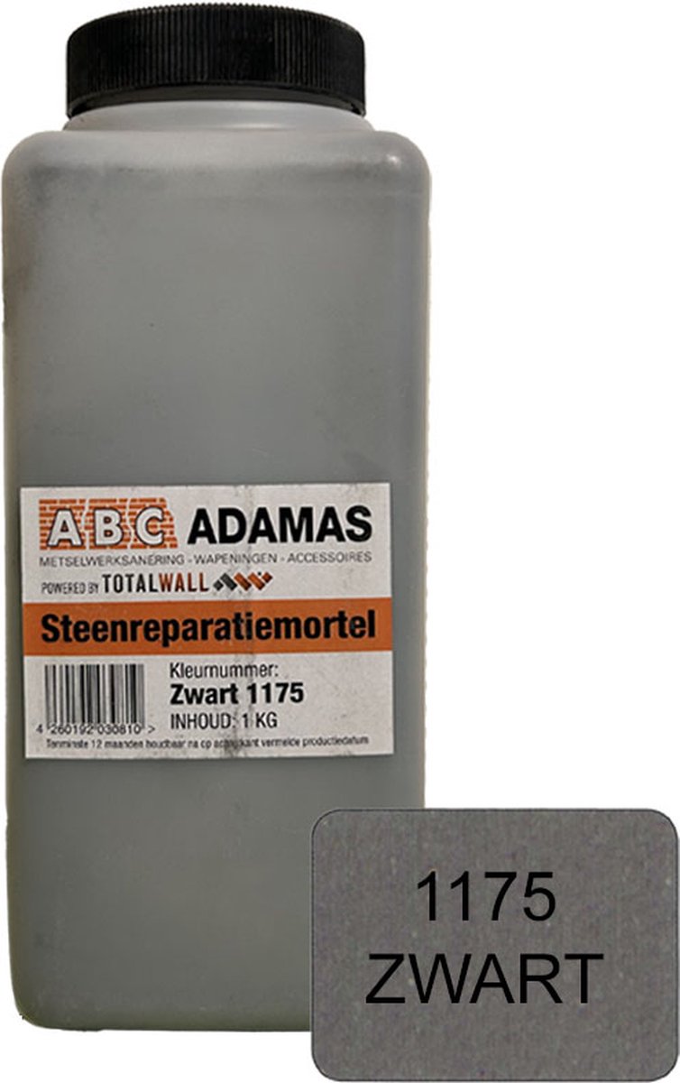 Steen reparatie mortel - Zwart (1 kg)