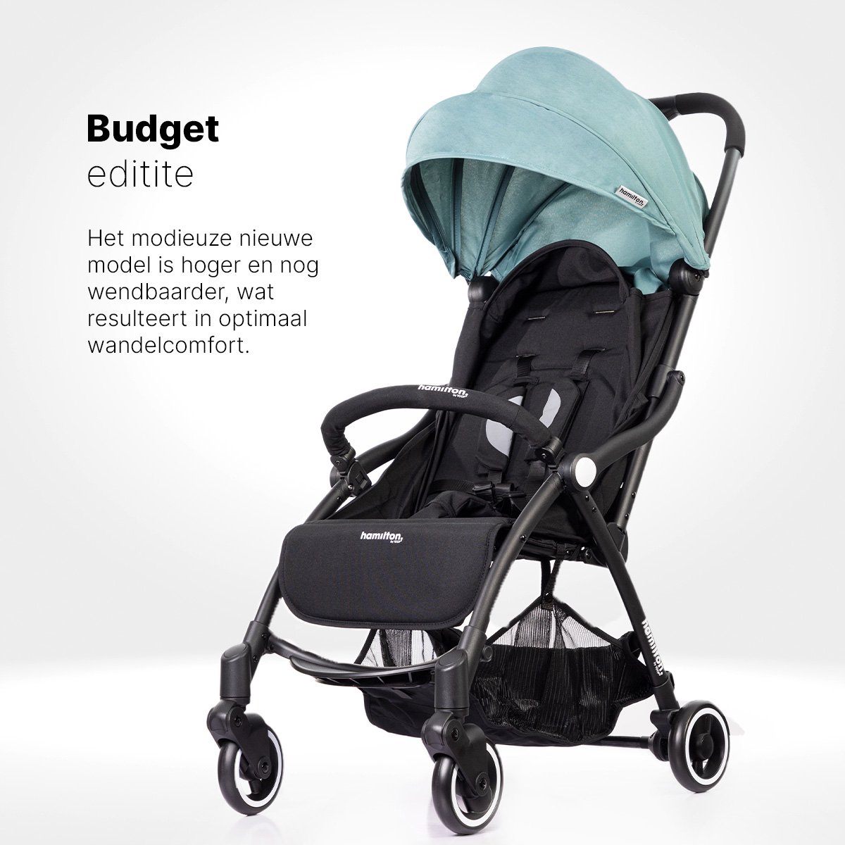 Hamilton by Yoop S1 Plus Buggy - MagicFold - Tot 22 kg - Compacte Wandelwagen - Inklapbare Plooibuggy - Reisbuggy - Lake Blue – foto 7