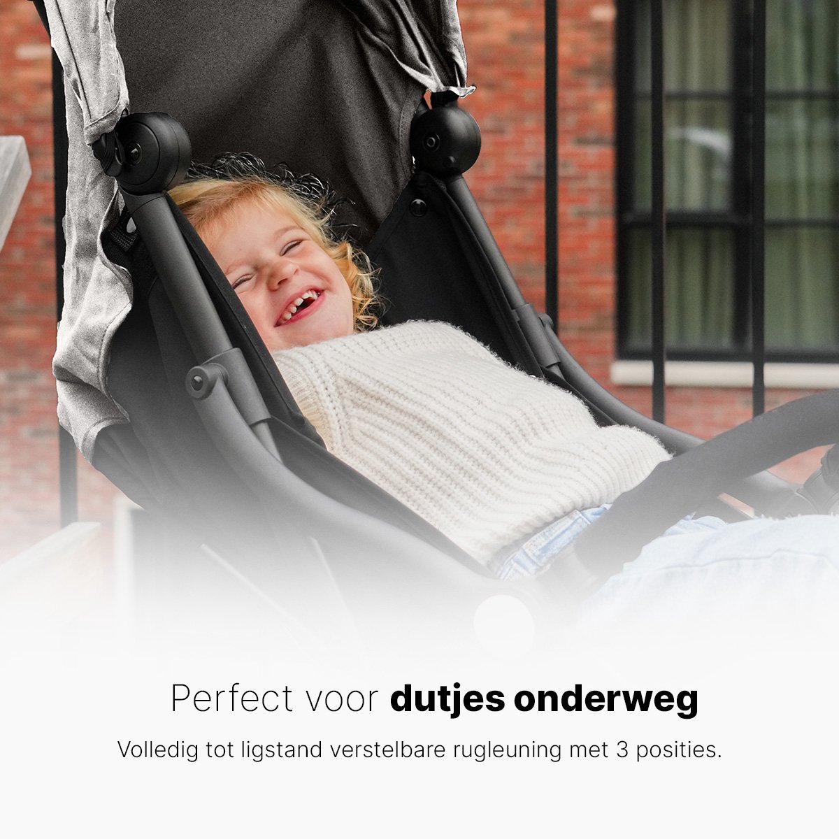 Hamilton by Yoop S1 Plus Buggy - MagicFold - Tot 22 kg - Compacte Wandelwagen - Inklapbare Plooibuggy - Reisbuggy - White Sand – foto 5