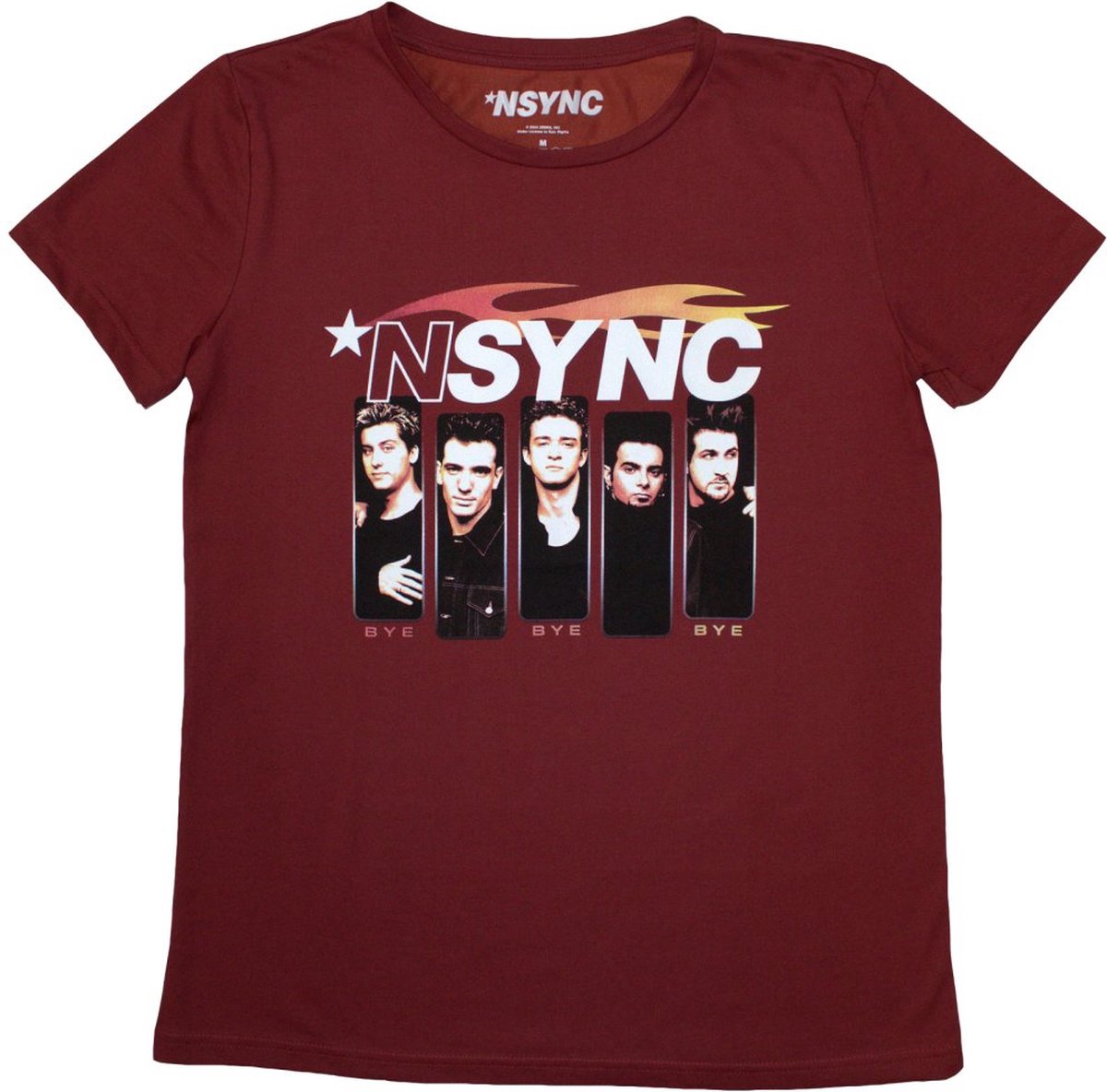 NSYNC - Flame Logo Dames T-shirt - S - Rood