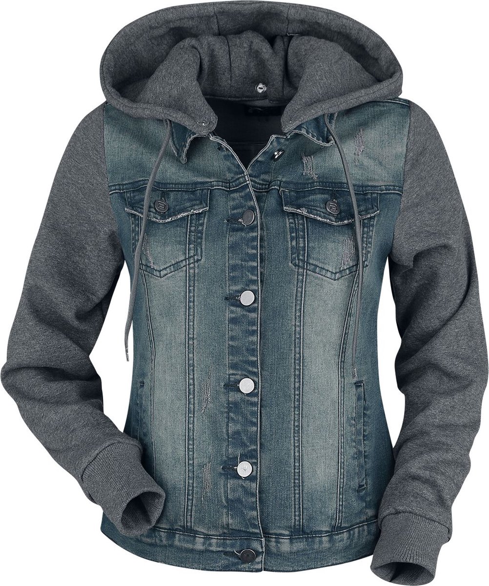 R.E.D. Rock-Engineered Design Blauw-grijs spijkerjack - Dames - M