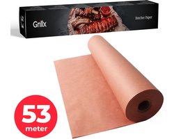 GrillX Butcher Paper - 53 meter - Professioneel Slagerspapier - Natuurlijk Slagers Papier - Kamado BBQ Accesoires