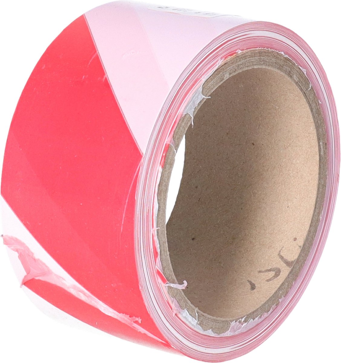 CM Markeringstape - wit/rood - 1x rol - 50mm x 1m - binnen/buiten