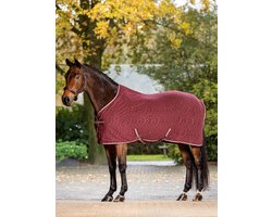 LeMieux Arika Monogram Fleece Paardendeken 195 Burgundy
