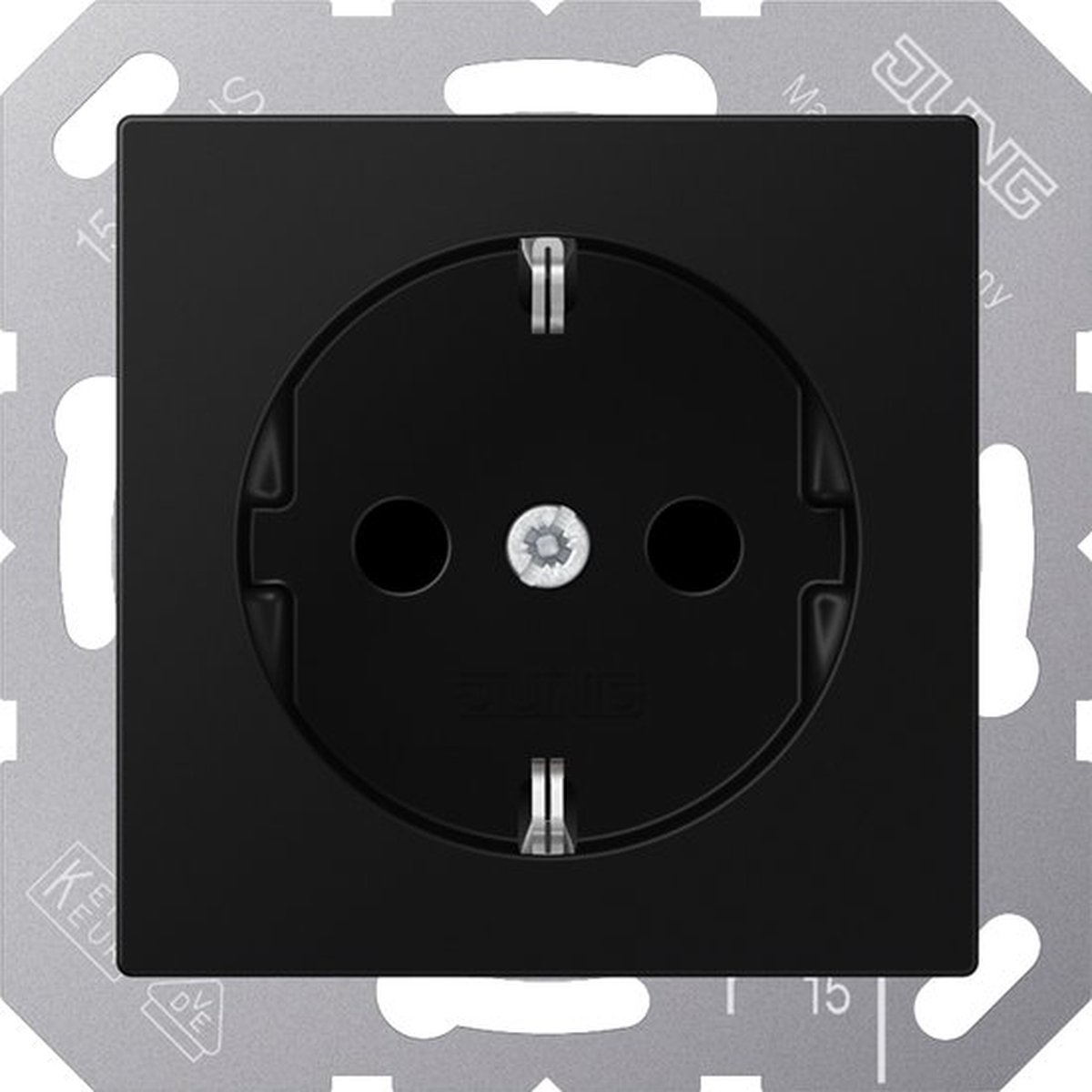 Jung A Range Wandstopcontact (WCD-schakelmateriaal) - A1520BFSWM - E2VWZ