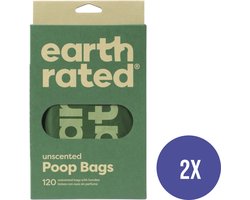 Combideal - Earth Rated Poepzakjes Met Handvat Geurloos - 2x 120 Stuks (240)