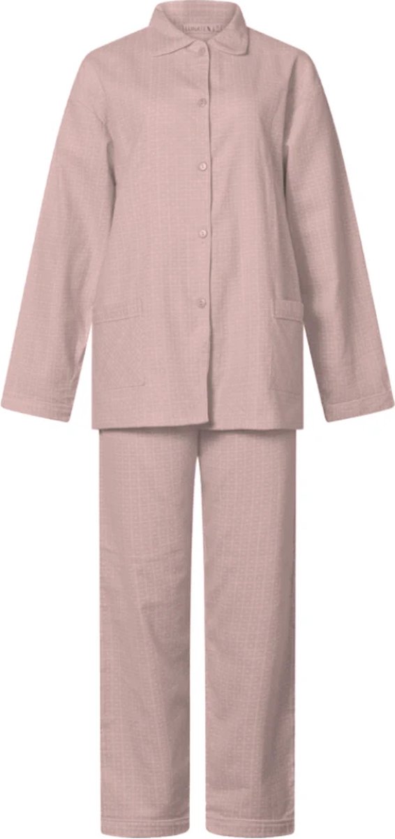 Lunatex flanel dames pyjama - Winter Coloured roze