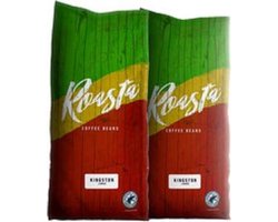 Roasta Koffie - Kingston Lungo Koffiebonen - Compatibel met Koffiezetapparaten en Espressomachines - Medium Gebrande Arabica Bonen - 2 KG