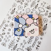 Pennenzak Eastpack Schattig Konijn Kawaii Met Een Hart, Konijn, Schattig, Vasthouden Afbeelding PNG Met Transparante Achtergrond Voor Gratis Dowoad Topmodel Pennenzak