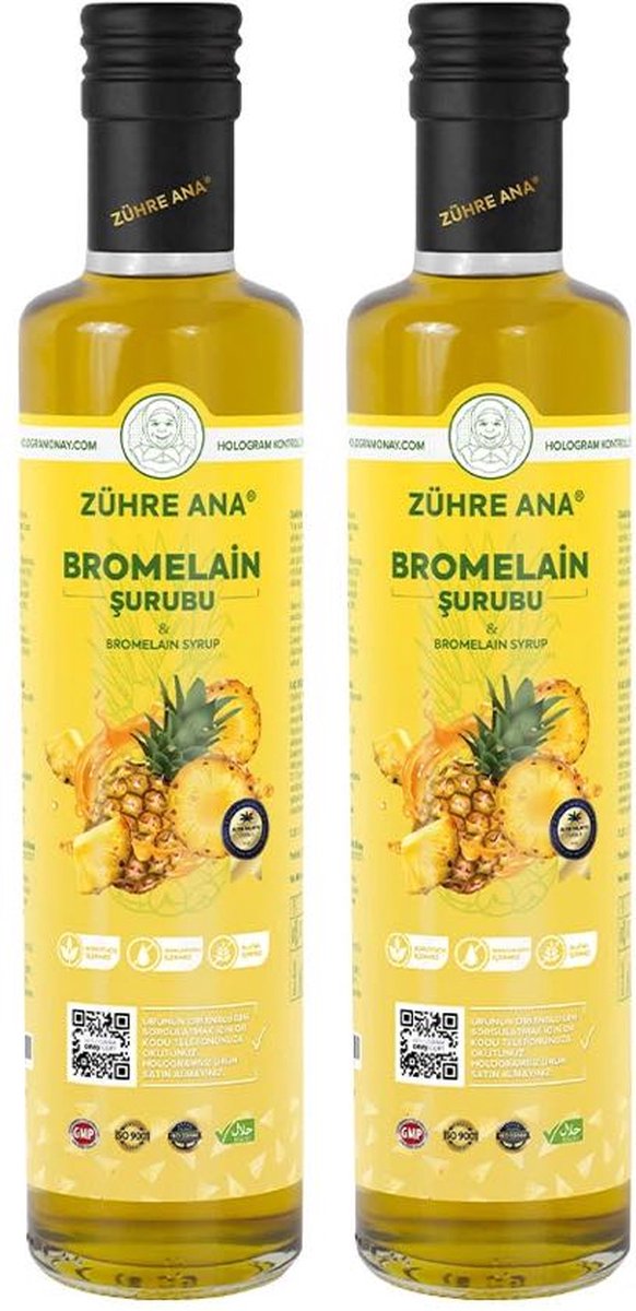 Goedkoopste Zühre Ana Bromelaïne Detox Siroop Met Ananas 2 Fles 250 ml