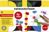 Eberhard Faber vingerverf - voor kinderen - 6 x 40ml - EF-578606