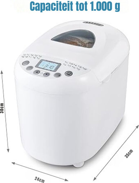 DD® Broodbakmachine - Broodmachine - Broodbakmachines - 19 Programma ...