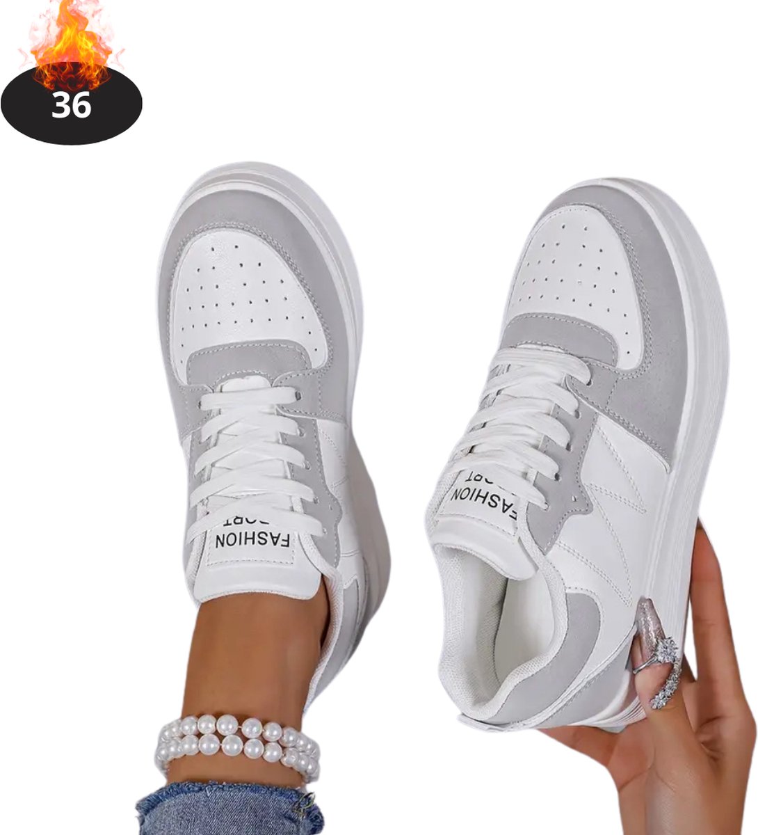 Bovista Schoenen Dames Sneakers Comfortabel Sportief Casual Volwassen Grijs