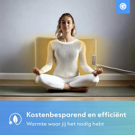 Silvergear Infrarood Verwarmingspaneel Staand - Infrarood Paneel Verplaatsbaar - Elektrische Kachels