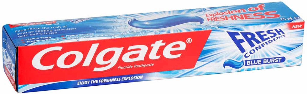 Colgate Tandpasta Fresh Confidence Blue Burst - 12x75ml - Voordeelverpakking
