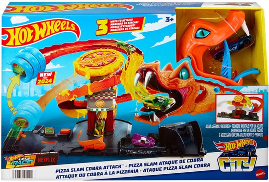 Hot Wheels City Cobra Slam Pizza Attack - Racebaan
