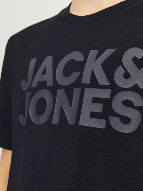 T-Shirt Garçon JACK & JONES - 100% Coton Bio - Col Rond - Manches Courtes - Style Décontracté Quotidien
