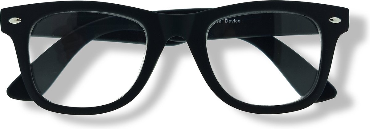 Noci Eyewear RTCB300 leesbril City +4.00 - Mat zwart - Robuust montuur - gerecycled kunststof