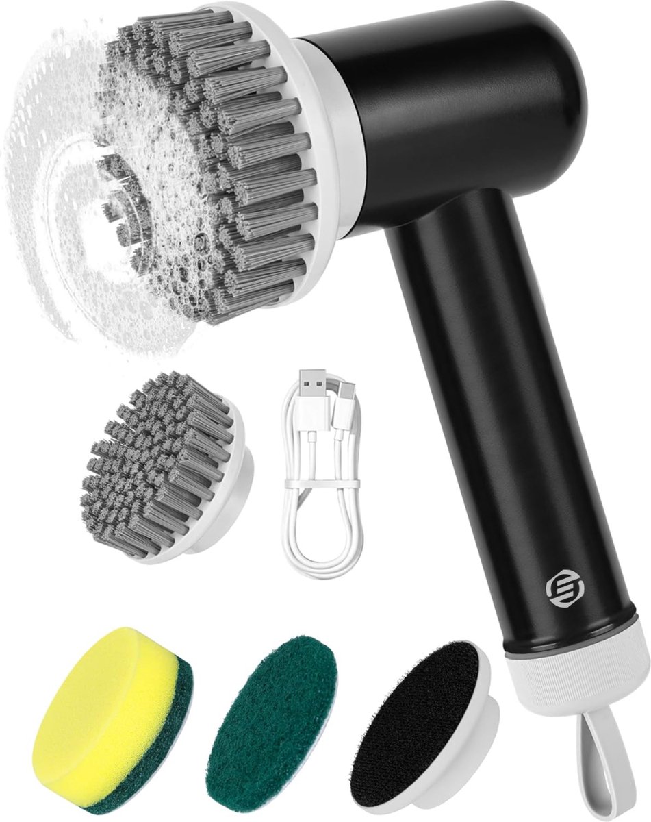 Goedkoopste Equivera Elektrische Spinschrobber- Spinning Schrobber - Elektrische Spin Schrobber - Draaiende Schrobber - Elektrische Schrobber - Schrobmachine - Poetsmachine - Schrobber - Elektrische Schrobborstel - Scrubber - Boenmachine - Spinscrubber - Elektri