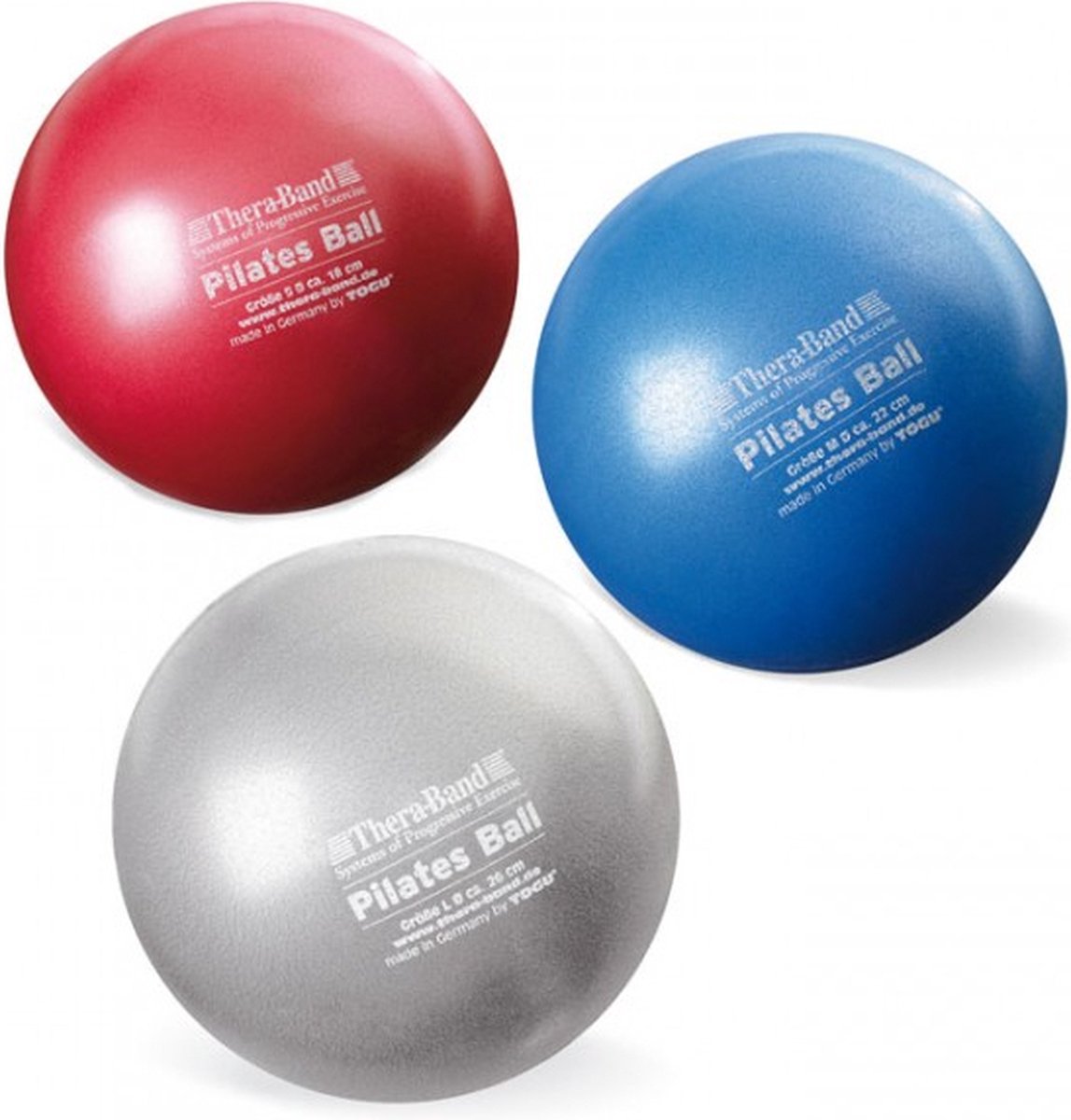 Theraband Fitnessbal Pilates Ball - Blauw - 22 cm in doorsnee
