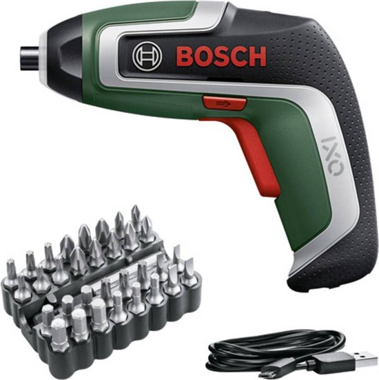 Bosch IXO 7 Accu-schroefmachine 3.6V met 32-delige bitset, LED-licht, lithium-ion accu, micro-USB oplader