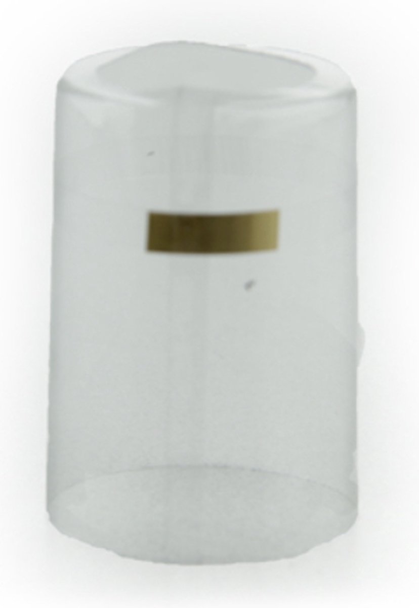 Krimpcapsules Seals - transparant met scheurstrip - fleskurken - Ø 33 mm lengte 45 mm - 75 stuks