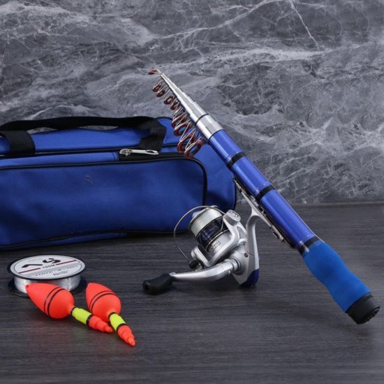Mini Spinning Reel & Rod Combos with Telescopic Rod Reel Lure Fishing Line Set Fishing Combos for Kids/Beginners van Lanaak — afbeelding 4
