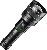 Bol.com Nereb - LED Zaklamp Oplaadbaar - 10000 Lumen - Telescopische Zoom – Robuust en Waterdicht aanbieding
