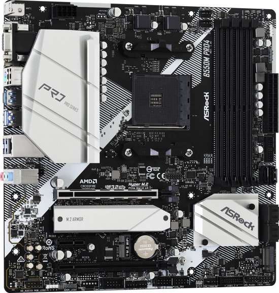 ASRock B550M Pro4 - Moederbord - Micro-ATX - AMD B550 - Socket AM4