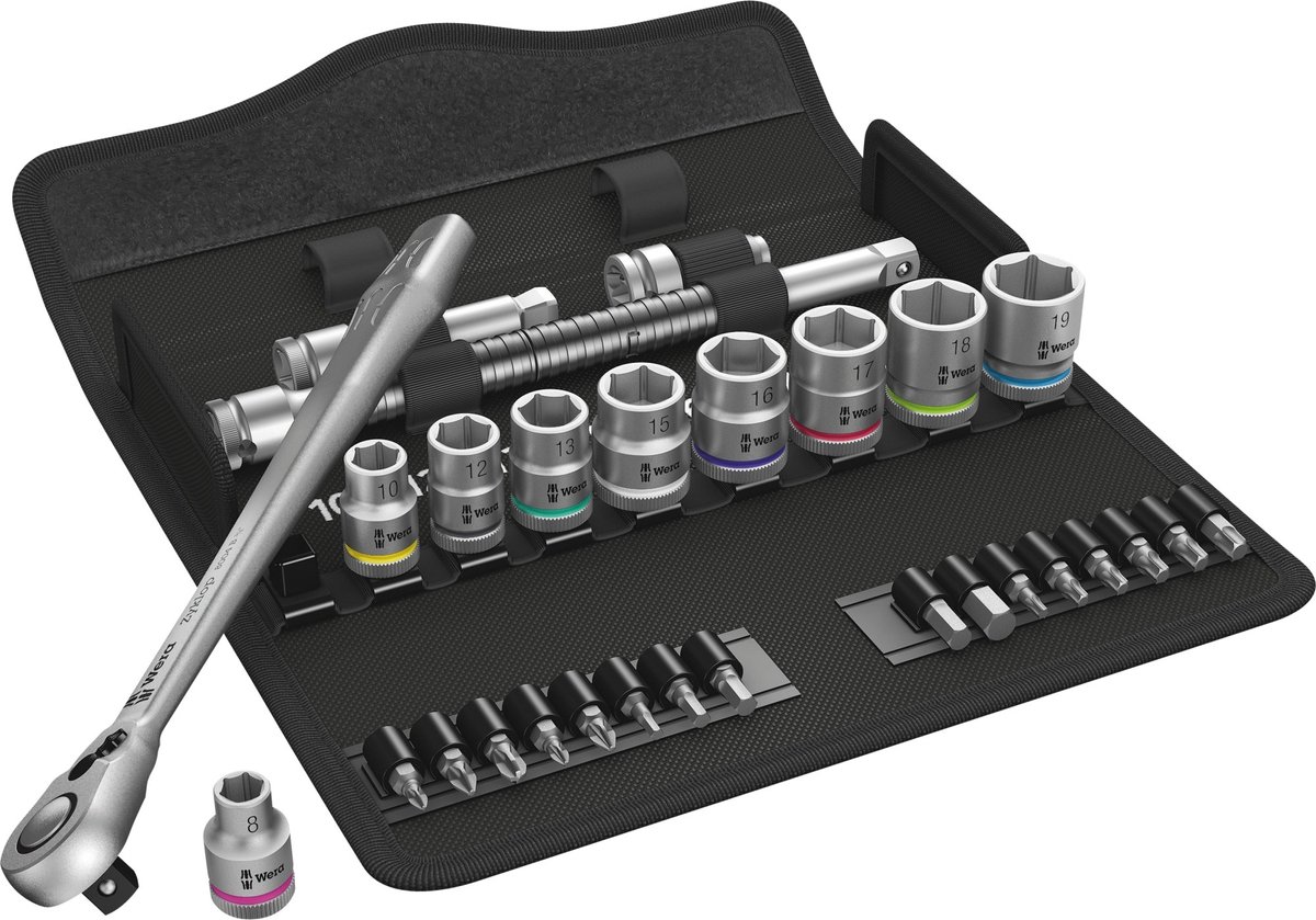 Wera 8100 SB 8 Zyklop Metal-ratelset, 29-delig gereedschapsset thumbnail 2