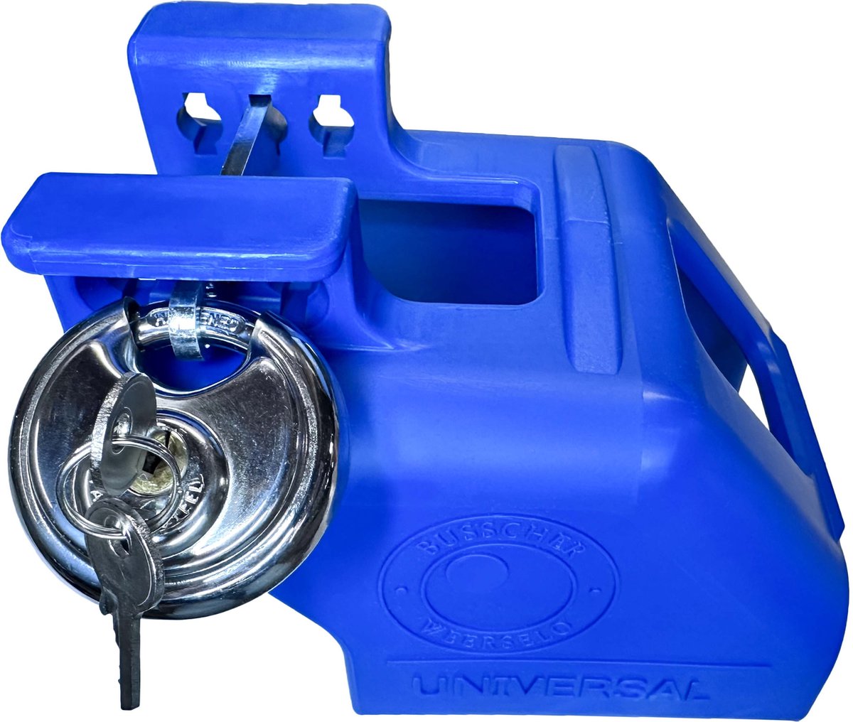 Aanhangwagen koppelingsslot - Multisafe All Fitt + Discusslot - Blauw - Aanhangwagenslot - Aanhanger