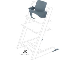 Nevolis Baby Set van Stokke Fjord Blue - Verander de Tripp Trapp stoel in een kinderstoel - Afneembare zitting voor 6-36 maanden - Compatibel met Tripp Trapp-modellen na mei 2006 .