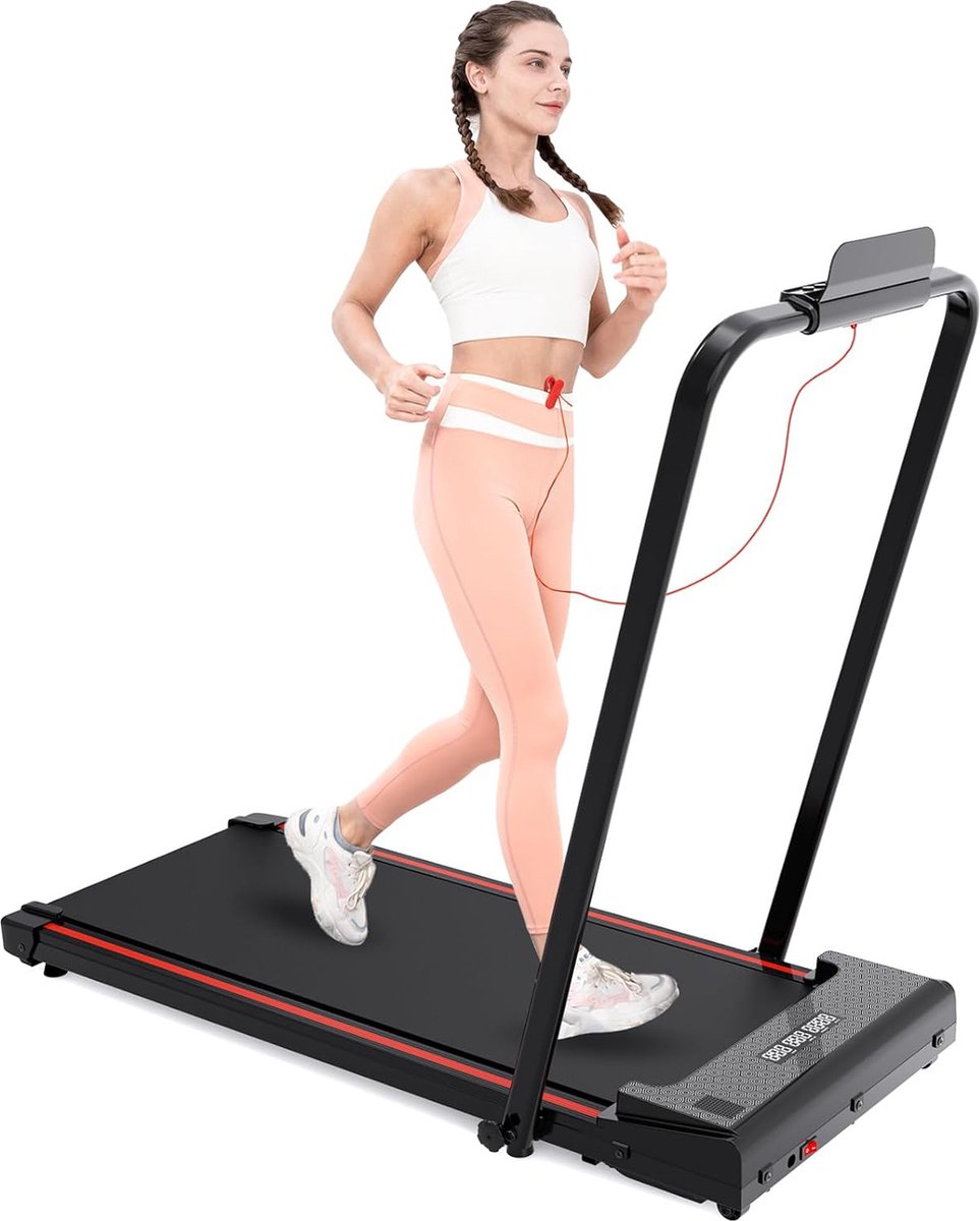 Afbeelding 2 van CITYSPORTS ZX2 Loopband - opvouwbare loopband met armleuningen-afstandsbediening met gratis snelheidsaanpassing, thuis intelligente loopband-1-12 km / h-maximale belasting 120KG