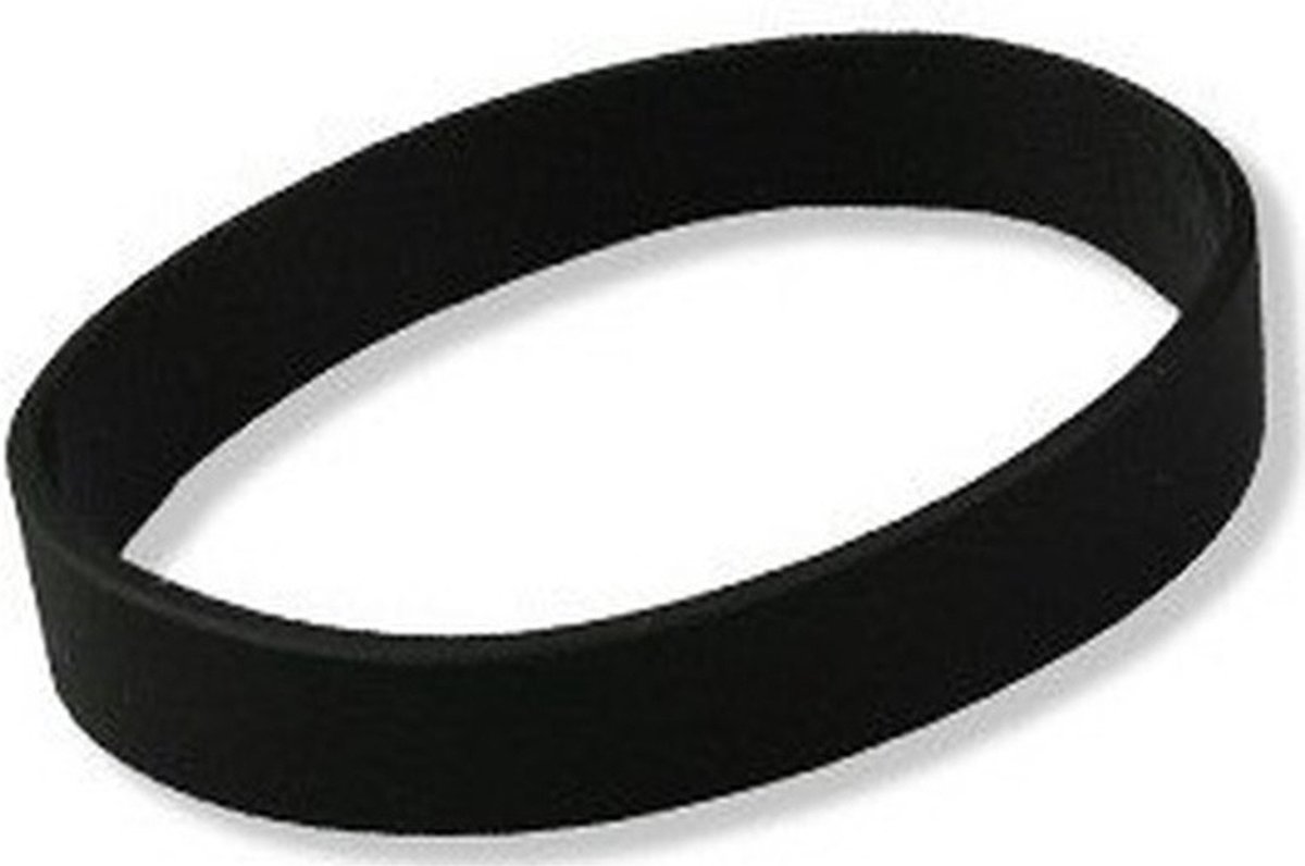Siliconen armbandjes - stretch - zwart - polsbandjes - volwassenen — afbeelding 2